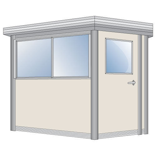 PortaFab 4 x 6 Access Control Booths, Cashier Booths
