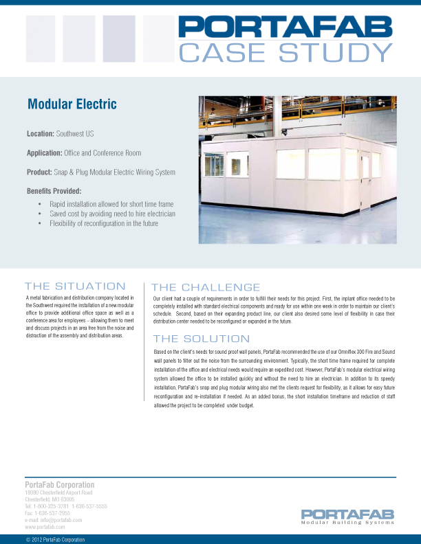 Modular Electric Wiring