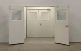 double doors with windows