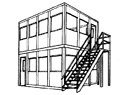 two story modular office