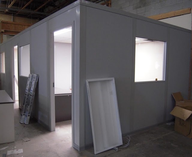 modular office installation