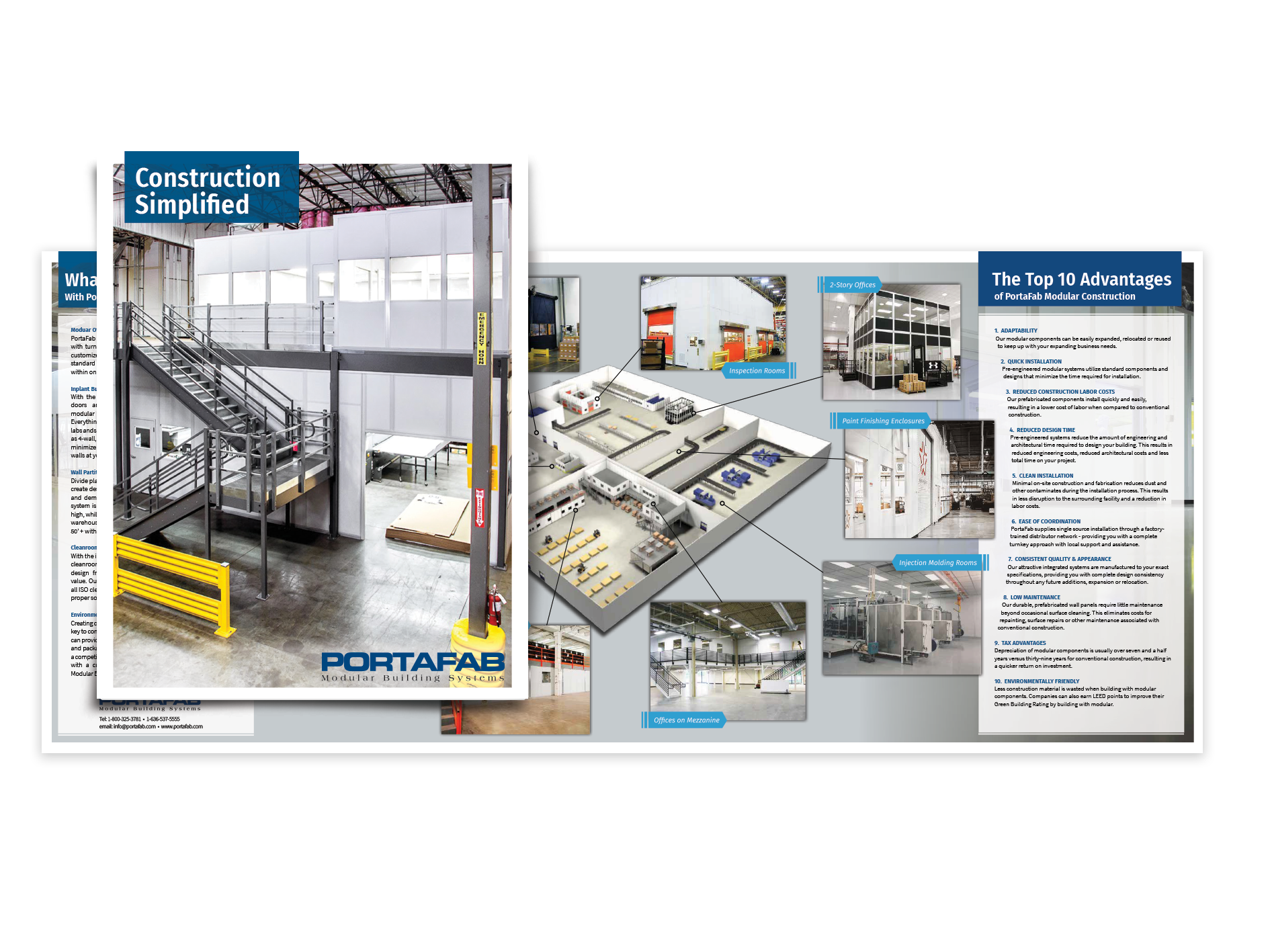 PortaFab Dealer Trifold & Leave Behind