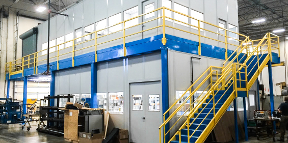 Two-Story Mezzanine Office Building