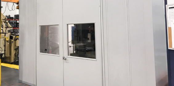 Sound Enclosure for a Stamping Press