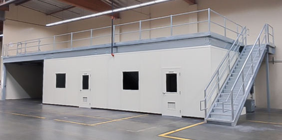3-Wall Structure with Mezzanine