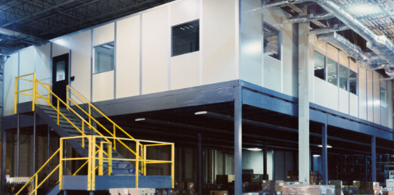 Modular Office on Mezzanine