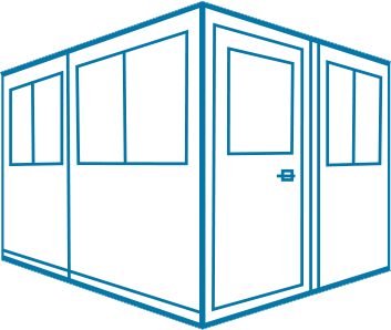 modular 6 x 8 swing booth