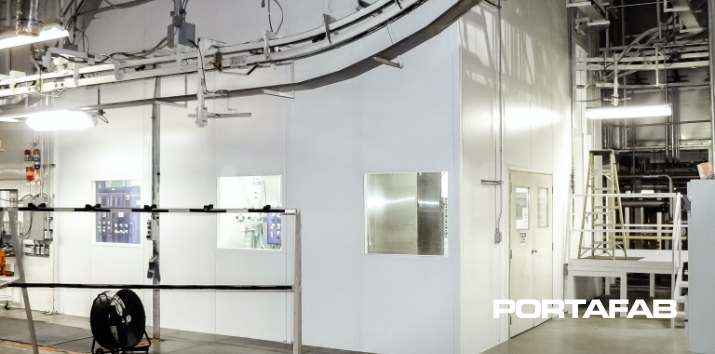 Paint System Enclosure, paint enclosure, cleanrooms, modular cleanrooms, hardwall cleanrooms, cleanroom enclosures
