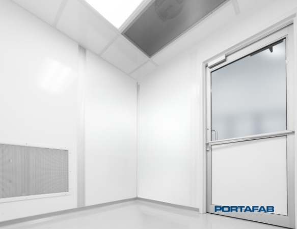 standard modular cleanroom interior