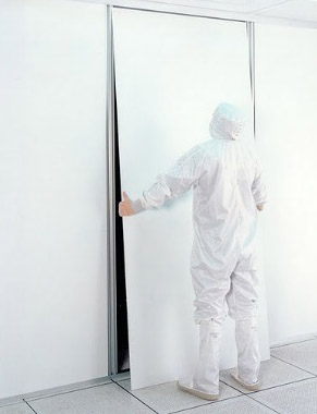cleanroom construction - panel replacement