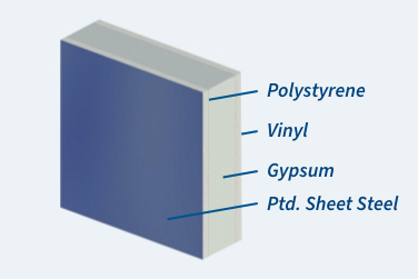 Fire and Sound Steel Exterior, steel modular wall panel, modular wall panel with steel
