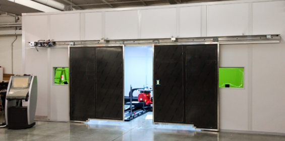laser room and machine enclosure