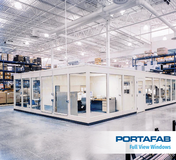 quick ship modular office, warehouse office, modular warehouse office, office in warehouse