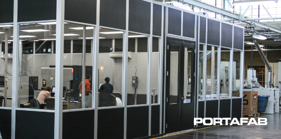 CMM Room Measuring Machine, modular office, modular offices, modular factory office, office in factory, factory office