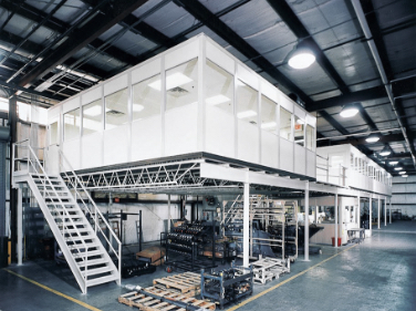 modular control room on mezzanine