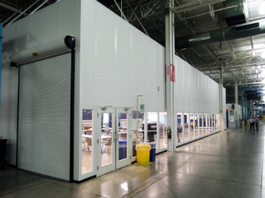 modular wall systems, warehouse walls, warehouse wall panels, inplant wall panels, inplant wall systems, warehouse offices, inplany offices, modular walls