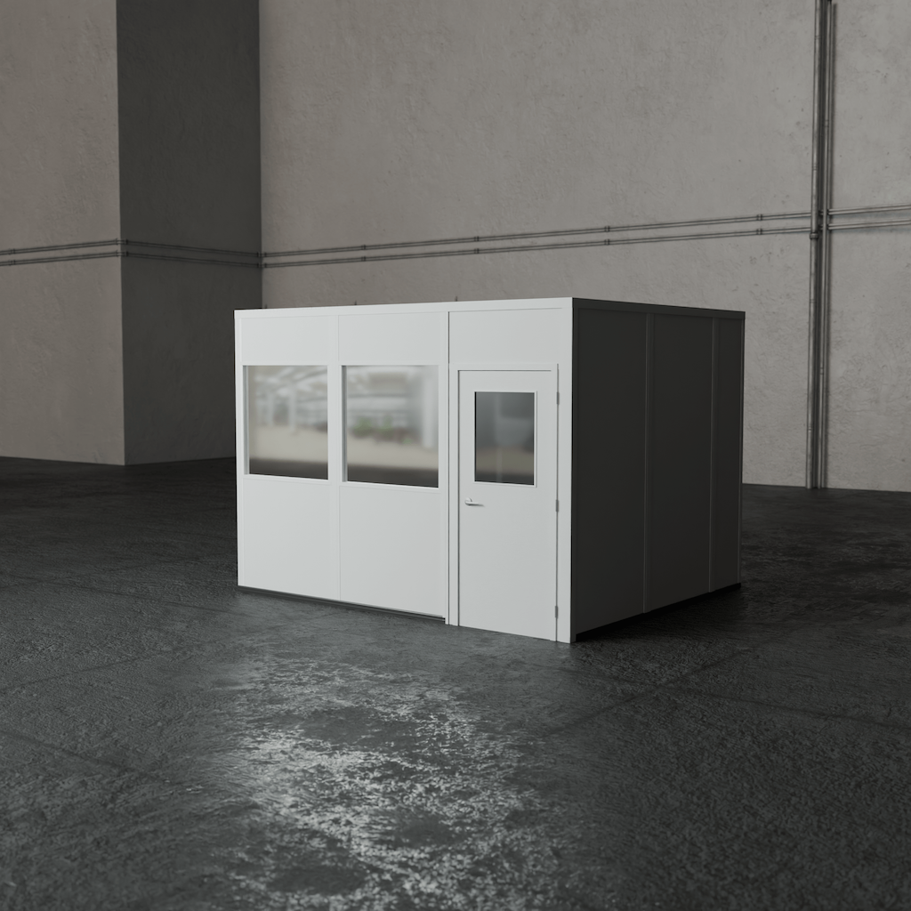 4-wall 10' x 12' prefab office