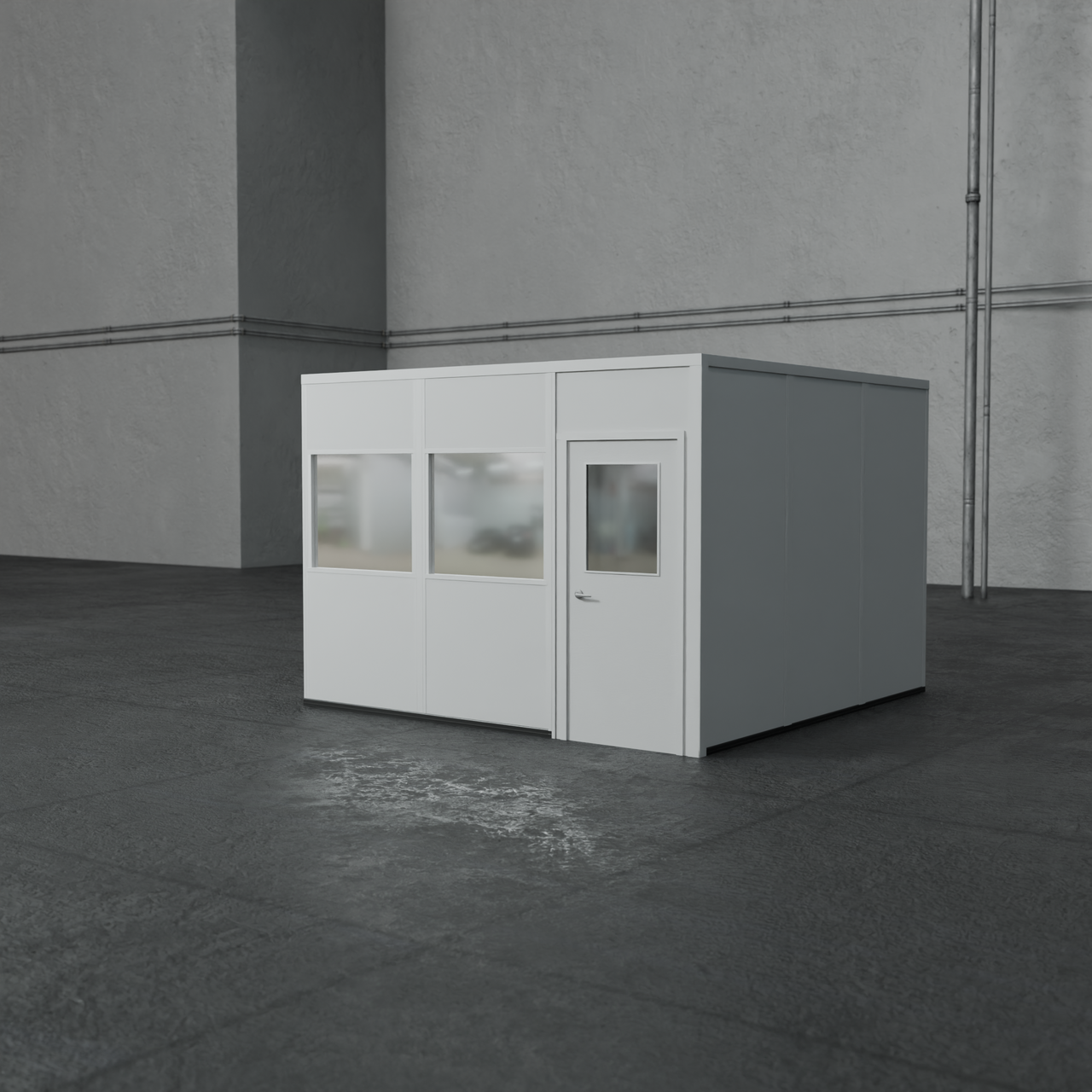 4-wall 12' x 12' prefab office