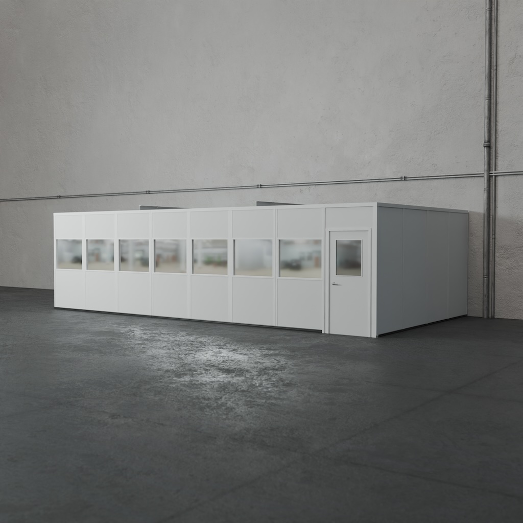 3-wall 16' x 32' prefab office