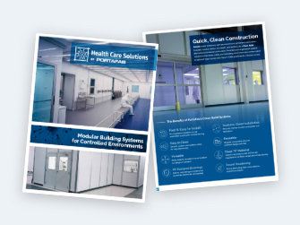modular solutions for healthcare brochure cover
