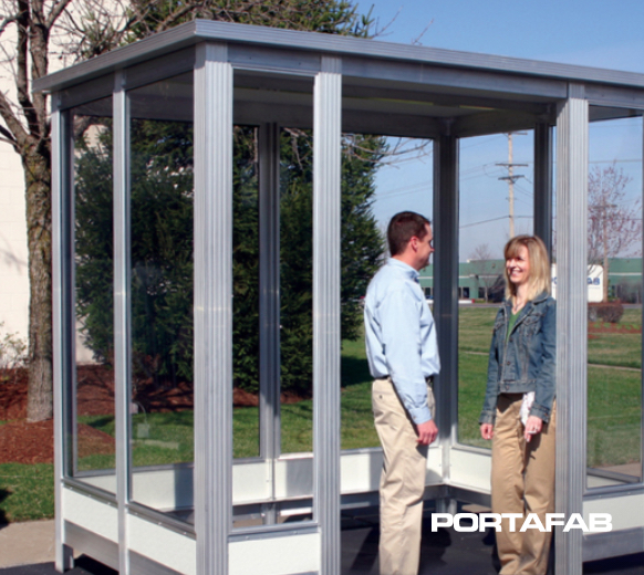 Employee Smoking Shelter, smoking shelter, smoking shelters, modular smoking shelter, prefabricated smoking shelter