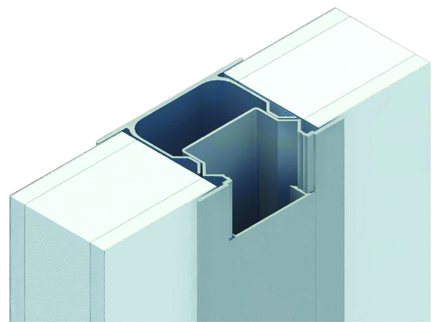 PortaFab Wall Framing System Rendering for Series 300 Pre-Engineered Building