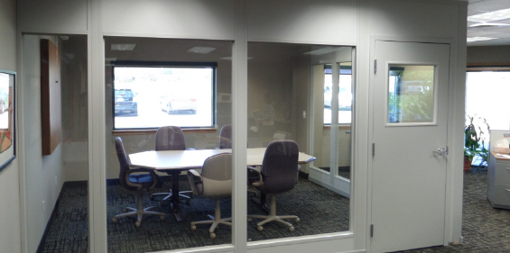 floor to ceiling office partition, full length office partition, modular office wall, modular office partition