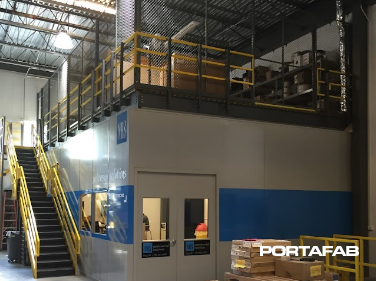 mezzanine work platform