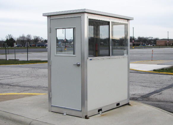 small booths are easily made portable with forklift pockets