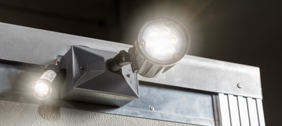exterior booth spotlights