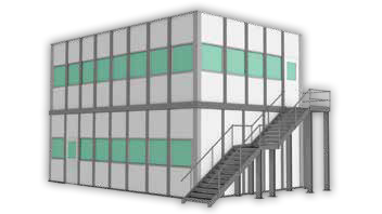 two story modular office