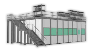 modular office with storage