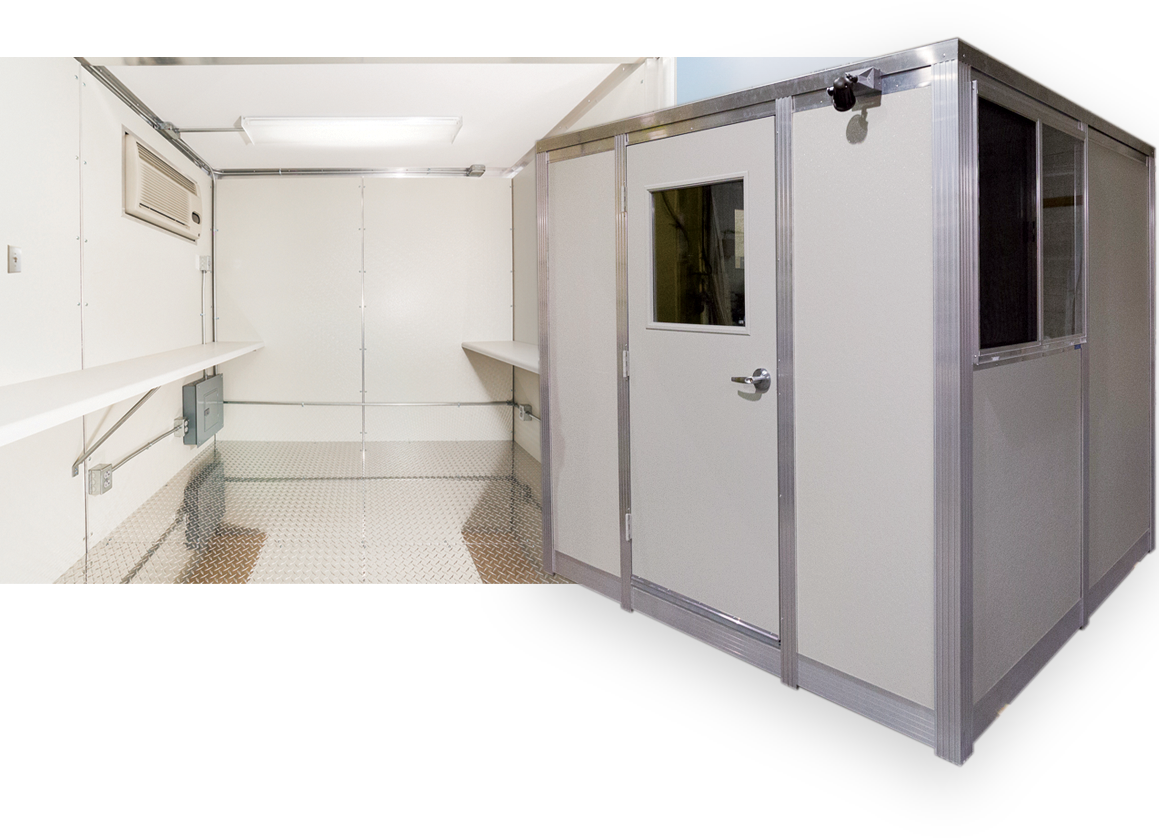 pre assembled modular booth