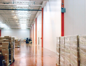 demising walls, warehouse walls