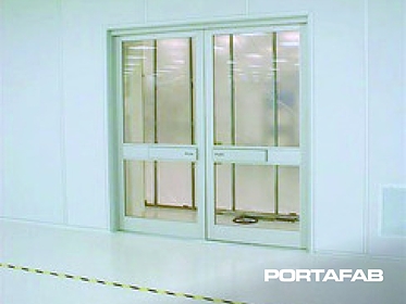 electric door with air lock 