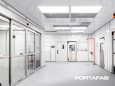 sliding doors in cleanroom