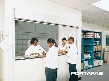 workers in cleanroom