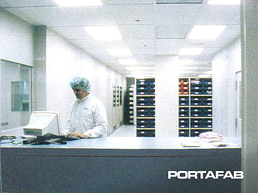 reception desk in cleanroom