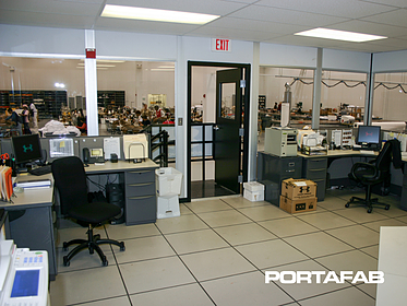 modular factory offices, modular inplant offices, modular office walls, modular warehouse buildings, modular factory buildings