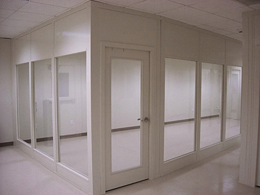 floor to ceiling walls