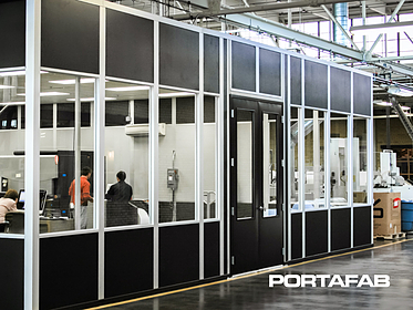 inplant office, in plant office, modular office in warehouse, modular warehouse office