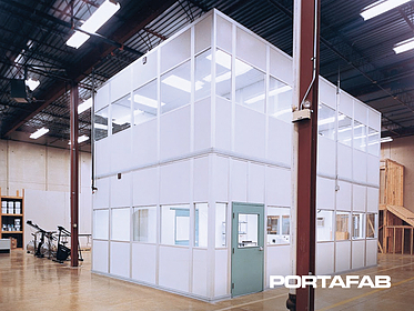inplant office, in plant office, modular office in warehouse, modular warehouse office