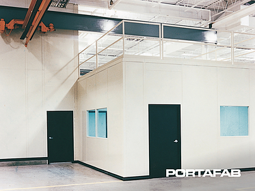 inplant office, in plant office, modular office in warehouse, modular warehouse office