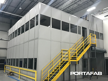two story modular building, two story modular office, two story office