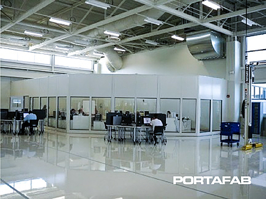 inplant office, in plant office, modular office in warehouse, modular warehouse office