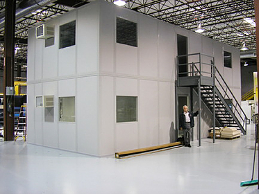inplant office, in plant office, modular office in warehouse, modular warehouse office