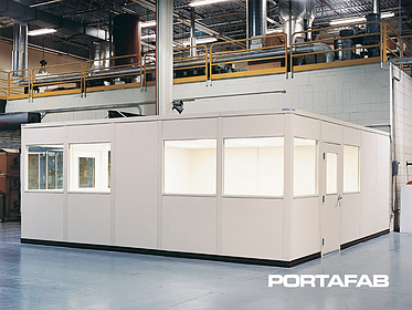 inplant office, in plant office, modular office in warehouse, modular warehouse office