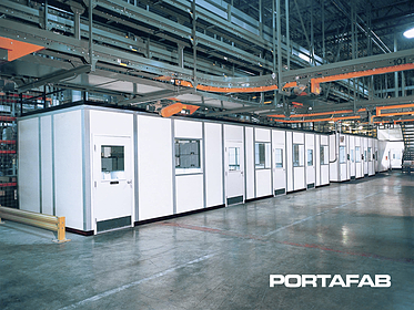 inplant office, in plant office, modular office in warehouse, modular warehouse office