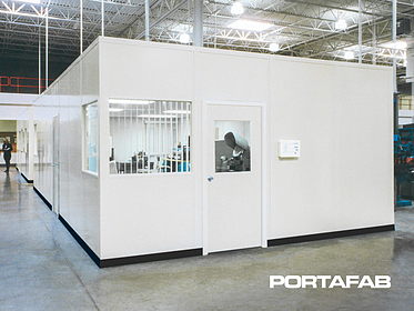inplant office, in plant office, modular office in warehouse, modular warehouse office