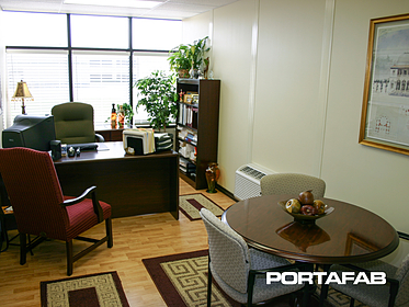 inplant office, in plant office, modular office in warehouse, modular warehouse office